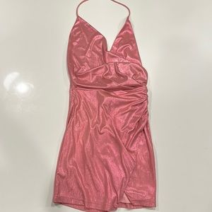 Superdown Pink Metallic Dress